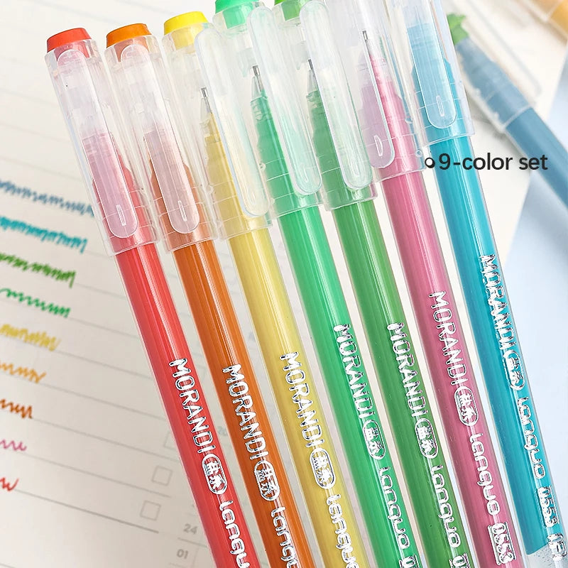 105Color Hand Account Gel Pen Morandi Macaron Retro Pen Large-Capacity Color Handbook Pen For Student Painting Graffiti Writting