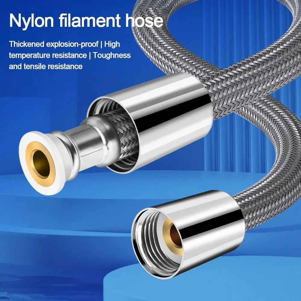 1.5/2.0 Meter Bathroom Nylon High Pressure Smooth Shower Hose Flexible Handheld Anti Winding GI/2 Universal Pipe Tube