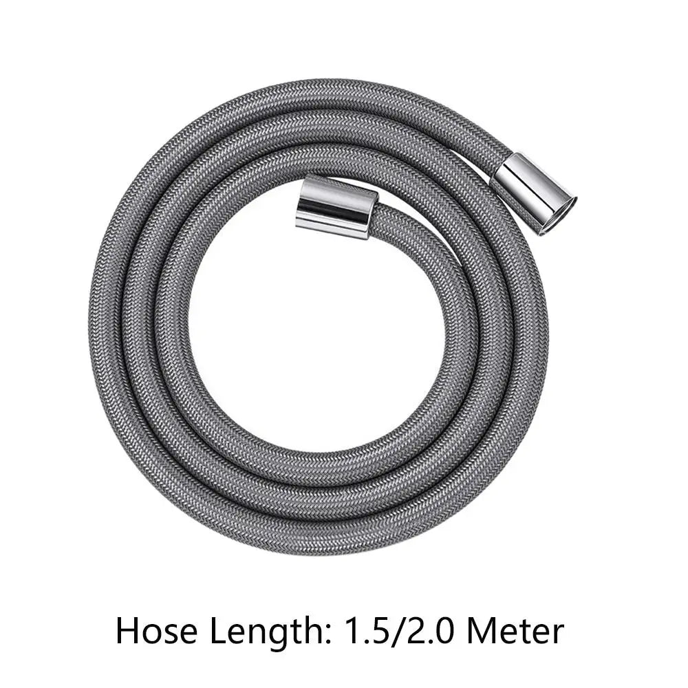 1.5/2.0 Meter Bathroom Nylon High Pressure Smooth Shower Hose Flexible Handheld Anti Winding GI/2 Universal Pipe Tube