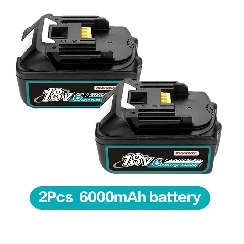 100% Original 18V Rechargeable power tool Battery For Makita DDF487 DTD173 DTW700 DGA404 Replaceable LED Lithium 6.0/8.0/12.0Ah