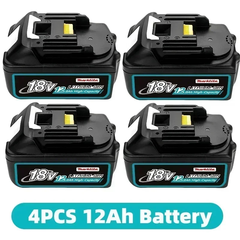 100% Original 18V Rechargeable power tool Battery For Makita DDF487 DTD173 DTW700 DGA404 Replaceable LED Lithium 6.0/8.0/12.0Ah