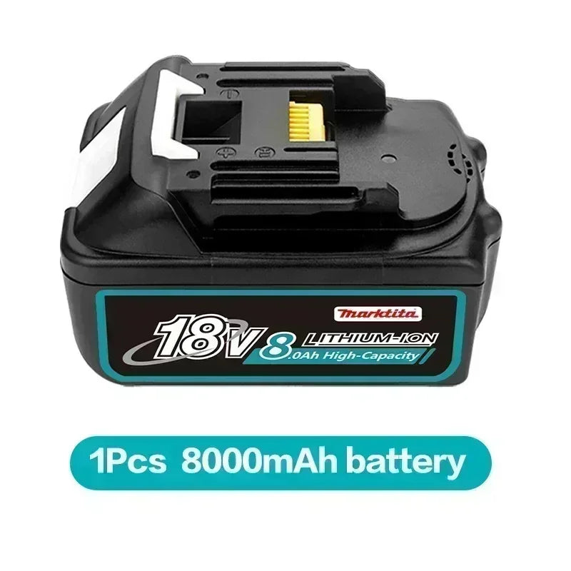 100% Original 18V Rechargeable power tool Battery For Makita DDF487 DTD173 DTW700 DGA404 Replaceable LED Lithium 6.0/8.0/12.0Ah