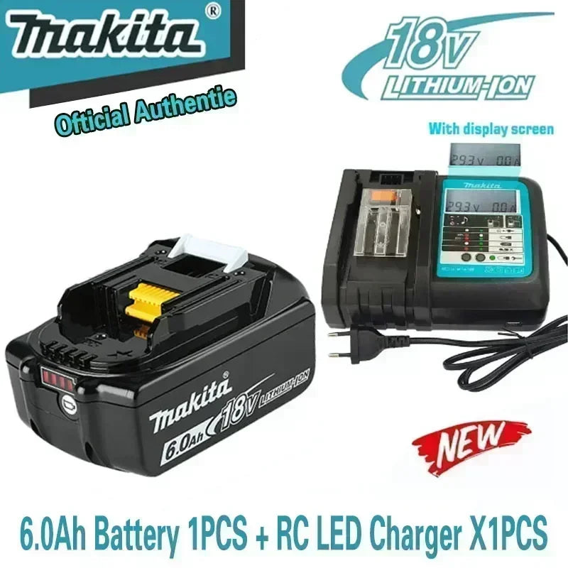 100% Original Makita 6Ah/5Ah/3Ah18V battery replaceable DTW700 DGA404 DDF487 DTD173 DHP488 power tools